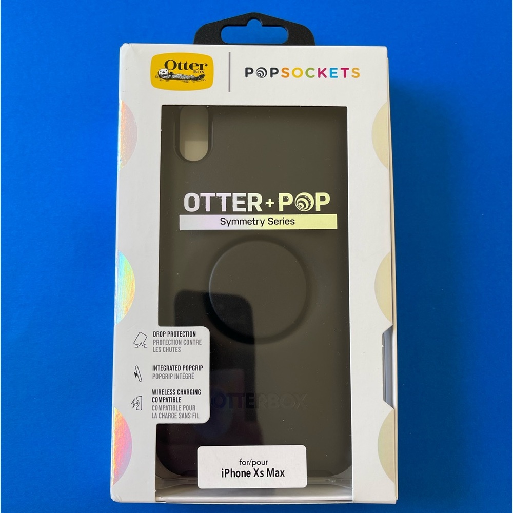 iPhone XS Max - Otterbox Otter+Pop Symmetry Case (BLACK)